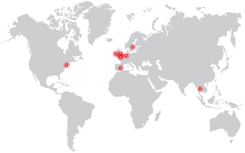 CSL Group Offices Map - Europe